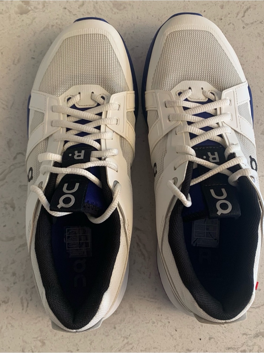 On Running The Roger Clubhouse Pro Undyed Indigo White Blue Women Sz 10 Tennis - Picture 2 of 10